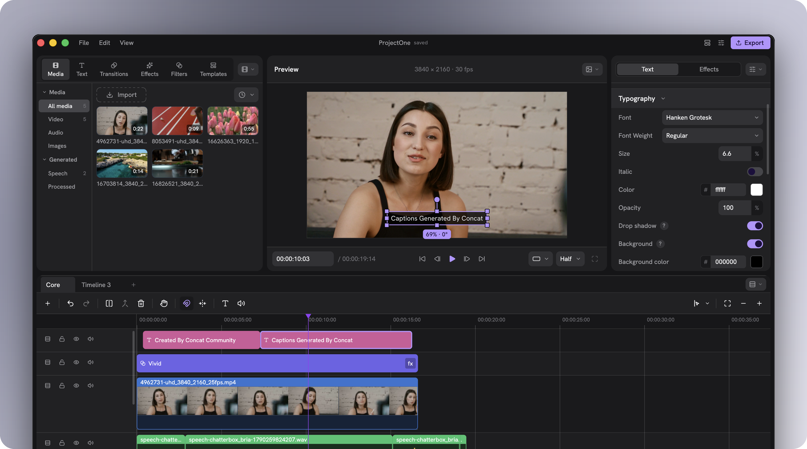 Concat editor