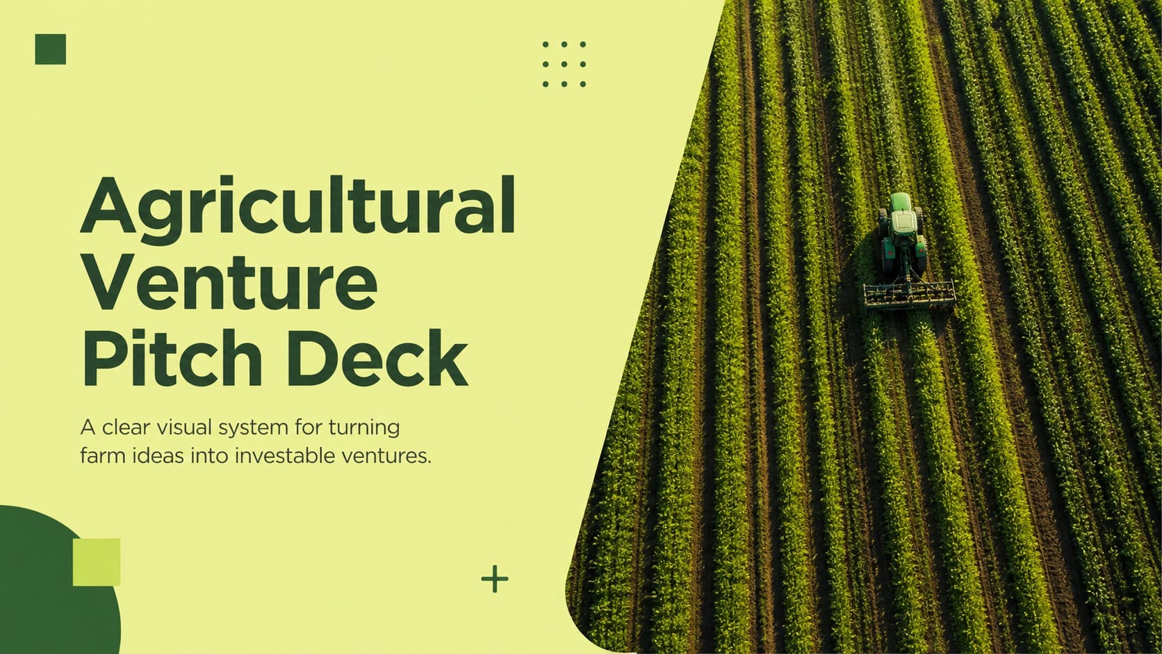 Agricultural Venture Pitch Deck