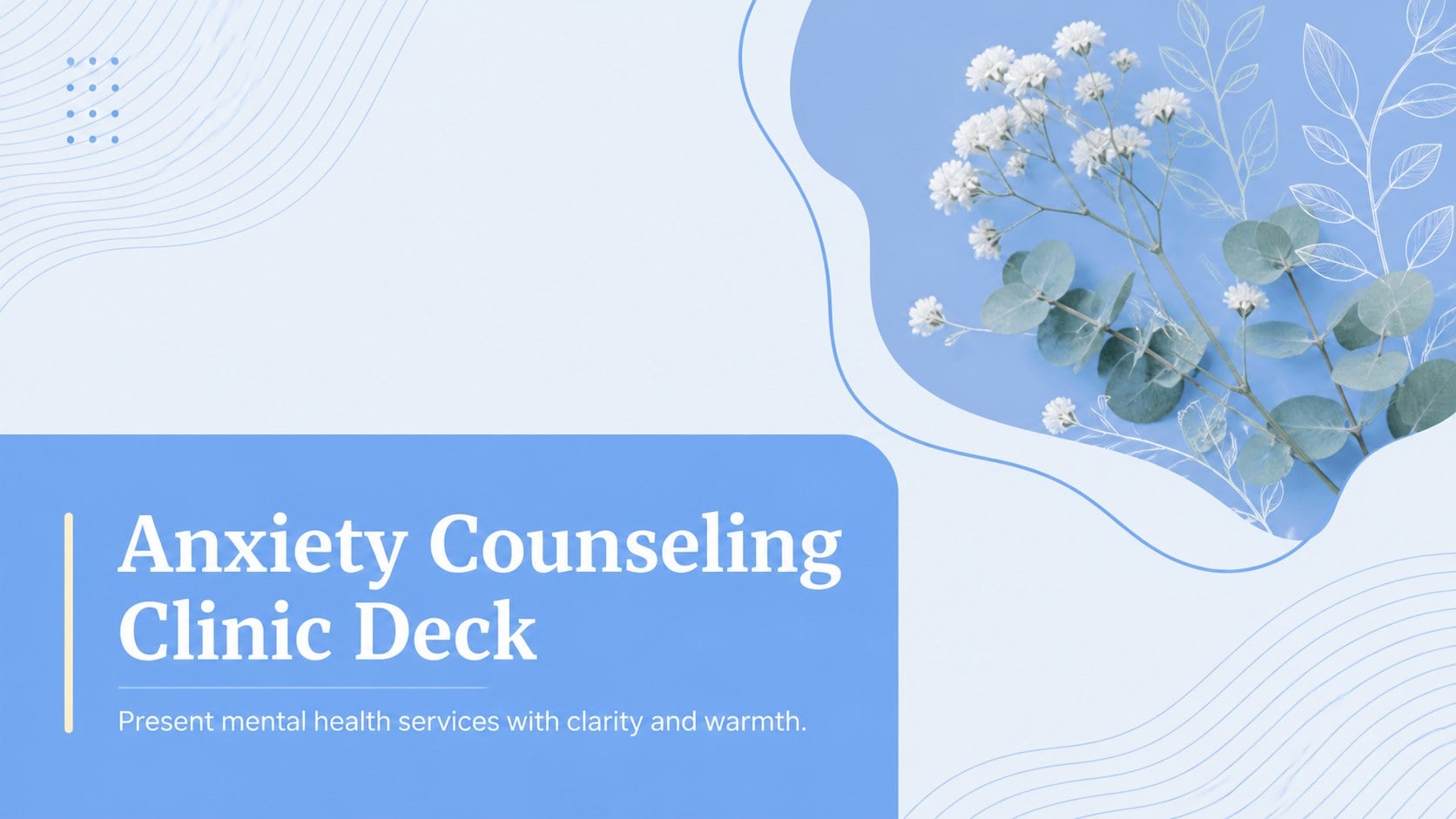 Anxiety Counseling Clinic Deck