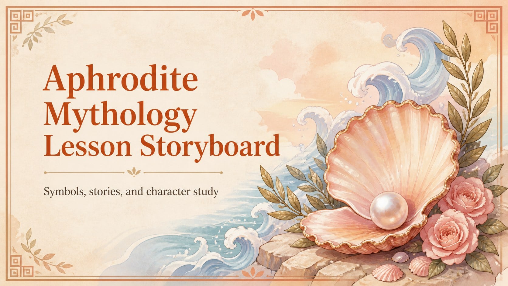 Aphrodite Mythology Lesson Storyboard