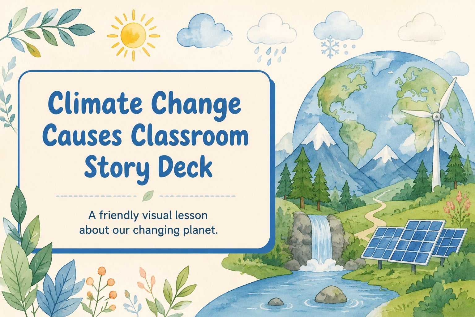 Climate Change Causes Classroom Story Deck