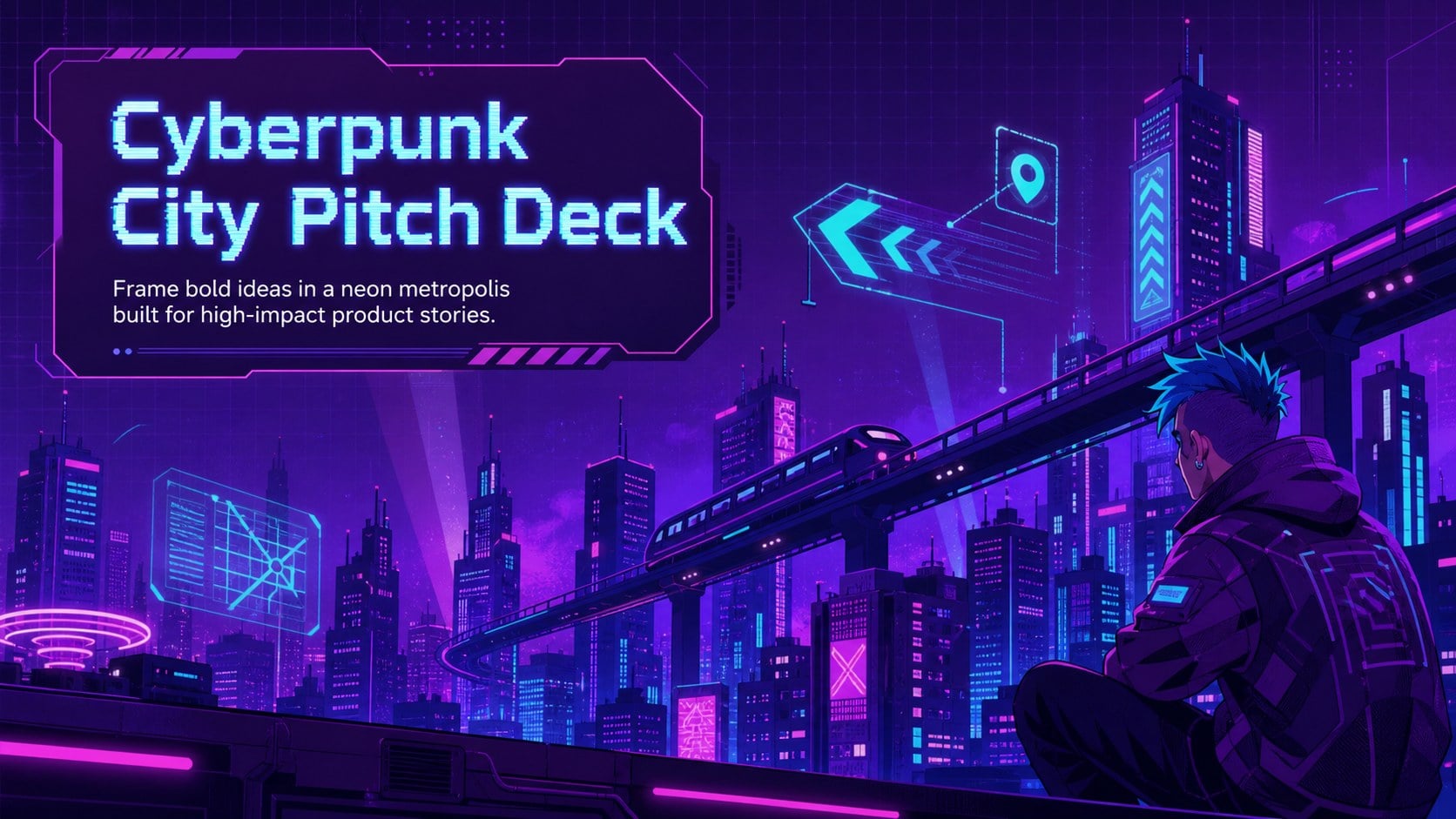 Cyberpunk City Pitch Deck