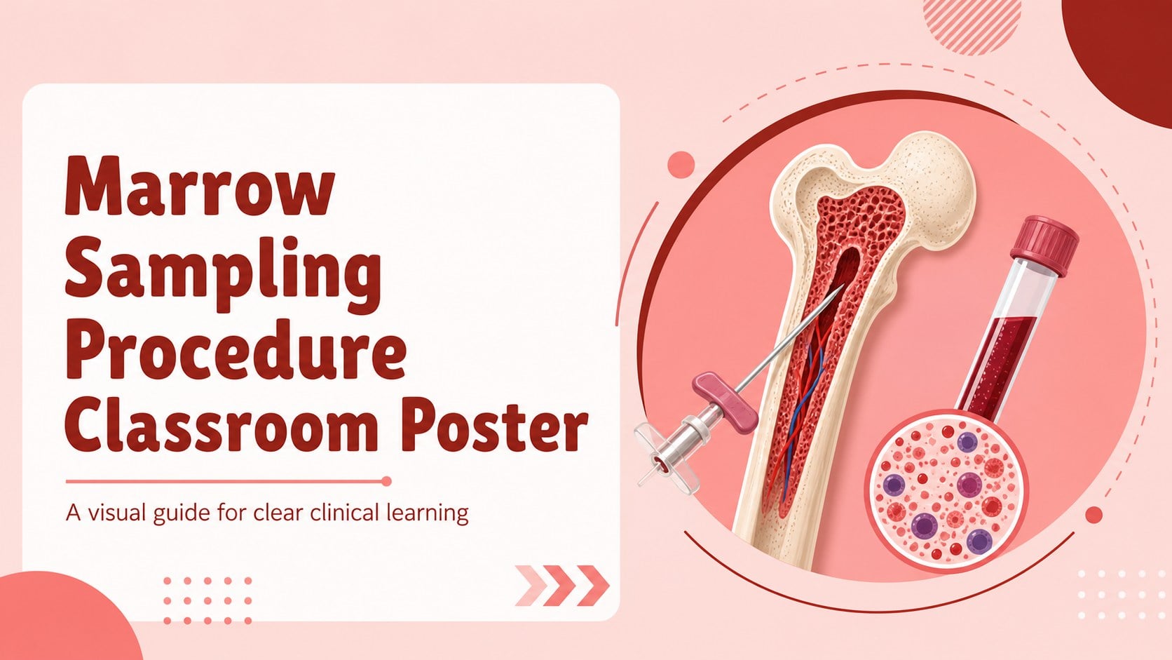 Marrow Sampling Procedure Classroom Poster