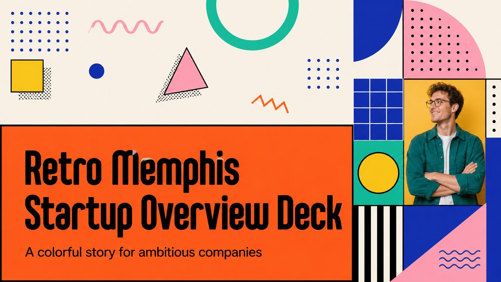 Retro Memphis Startup Overview Deck