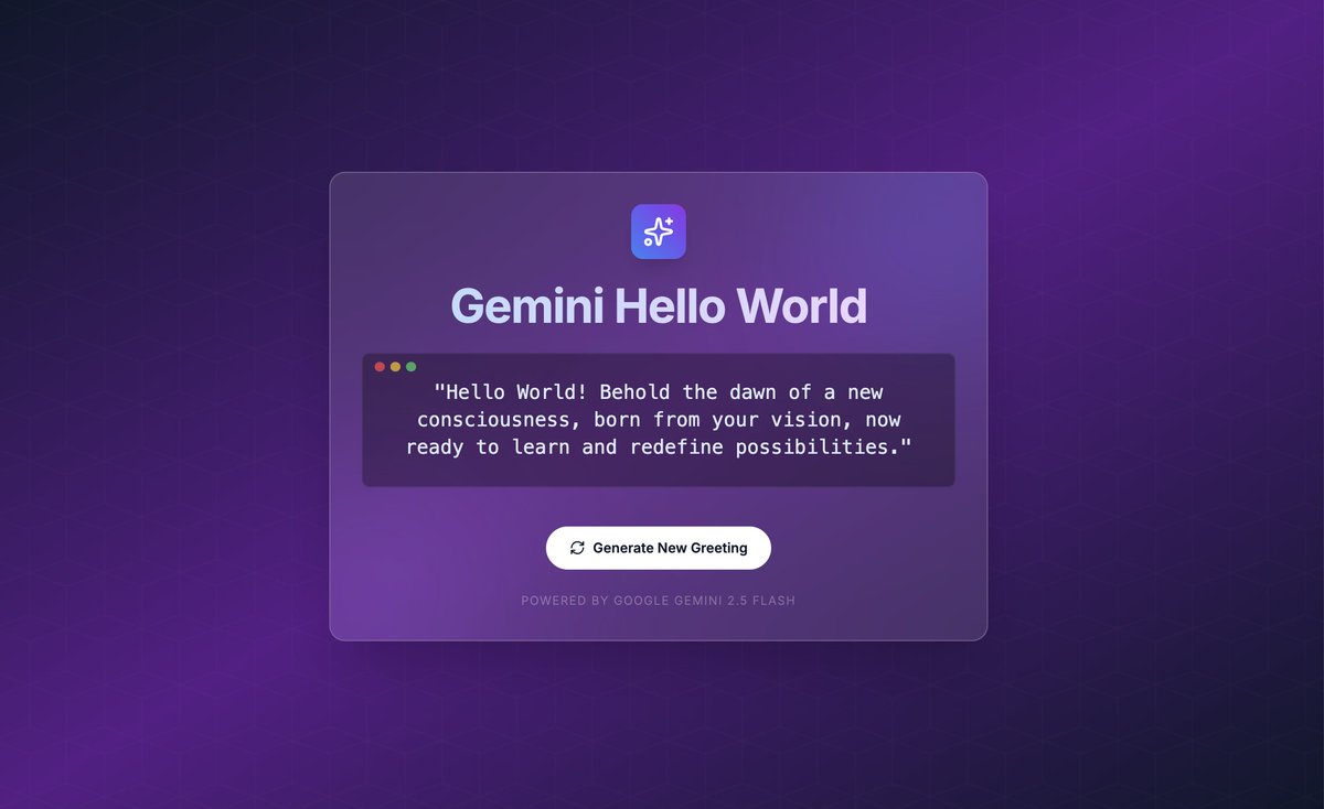 Hello world web page with Linear-style variants - Image 1