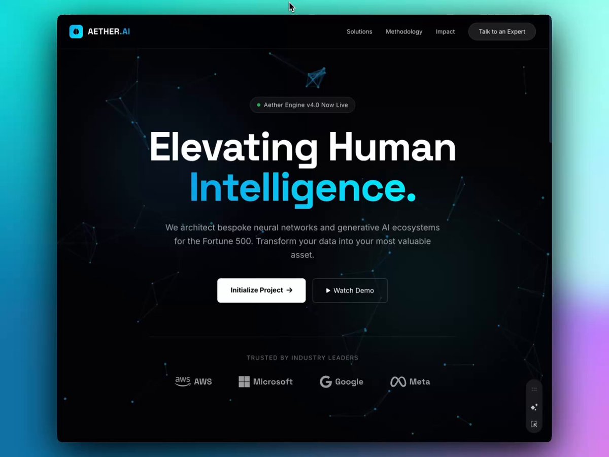 Enterprise landing page with interactive responsive design - Image 1