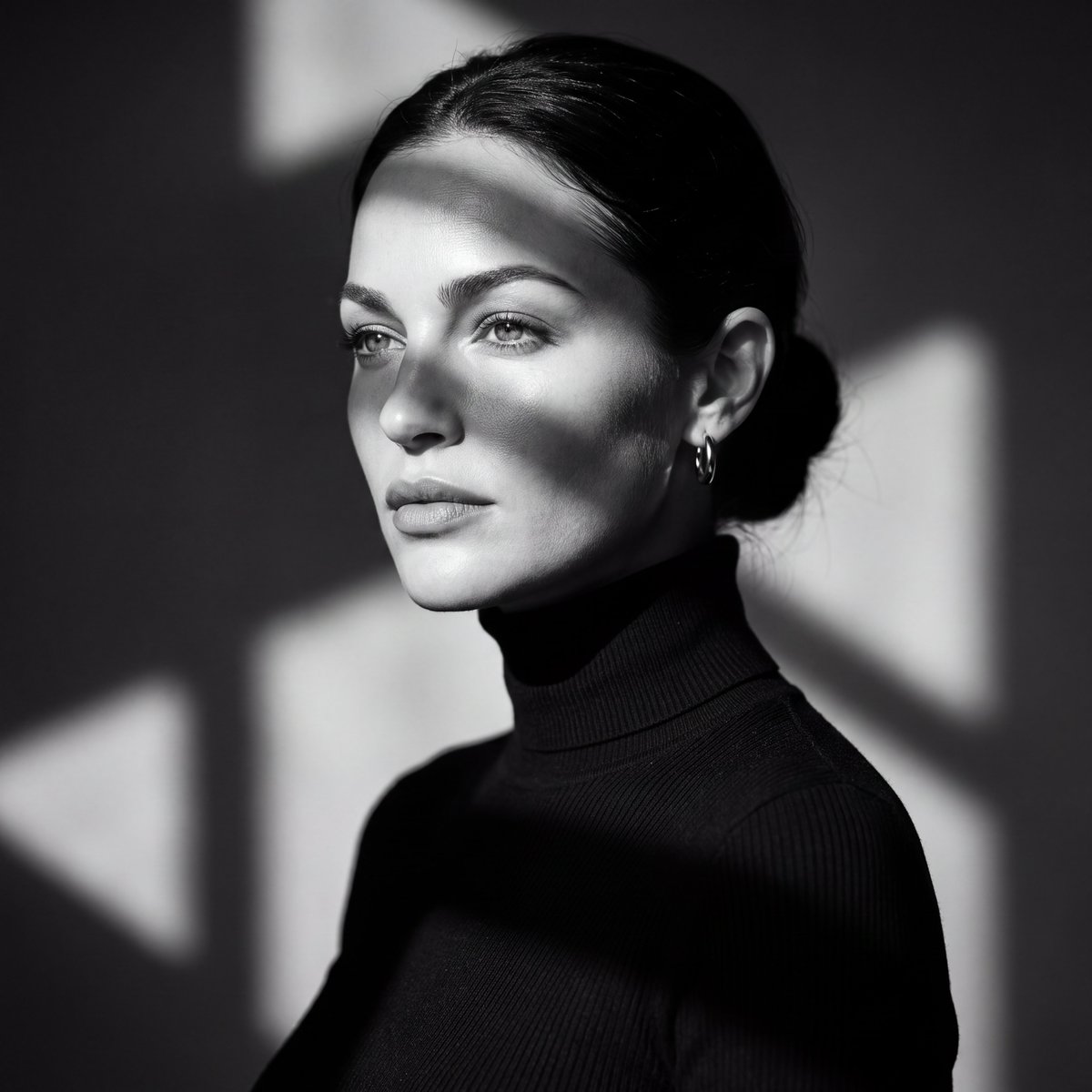 Profile / Avatar - Black and White Studio Portrait Prompt - Image 1