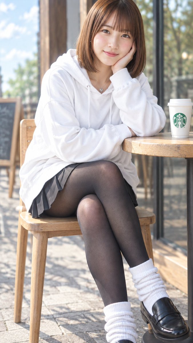 Profile / Avatar - Cafe Terrace Portrait Prompt - Image 1