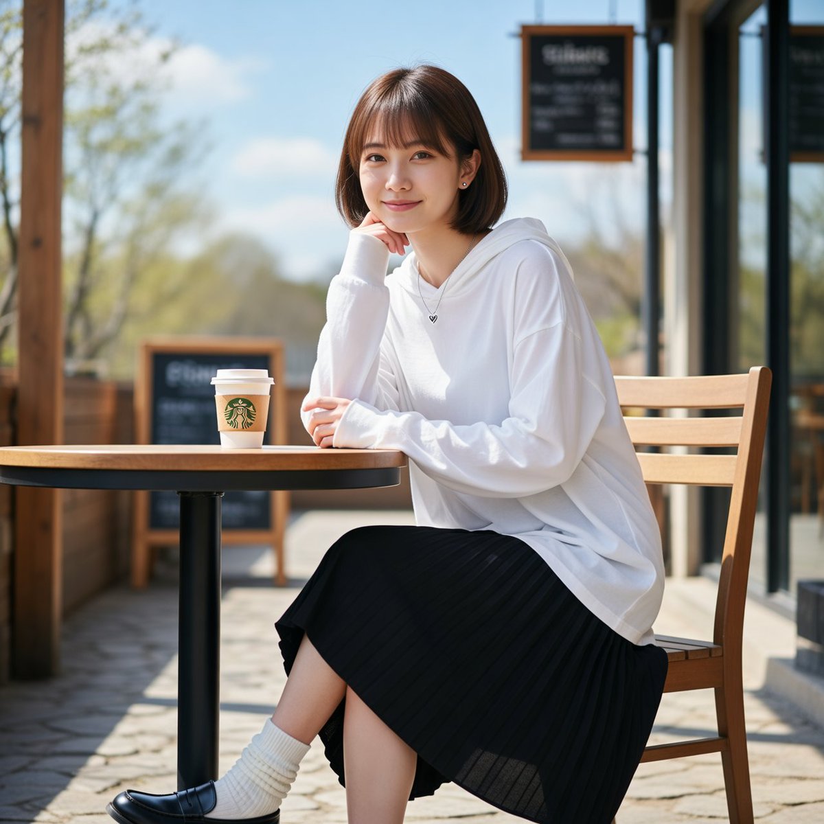 Profile / Avatar - Cafe Terrace Portrait Prompt - Image 4