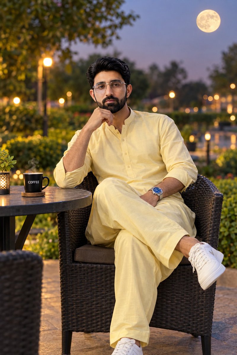 Profile / Avatar - Realistic Portrait of South Asian Man at Twilight - Image 1