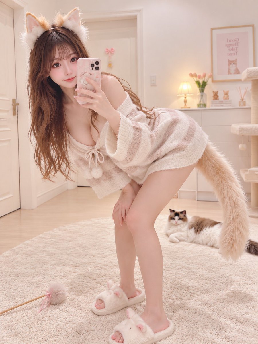 Profile / Avatar - Cat Ear Knit Selfie Prompt - Image 1