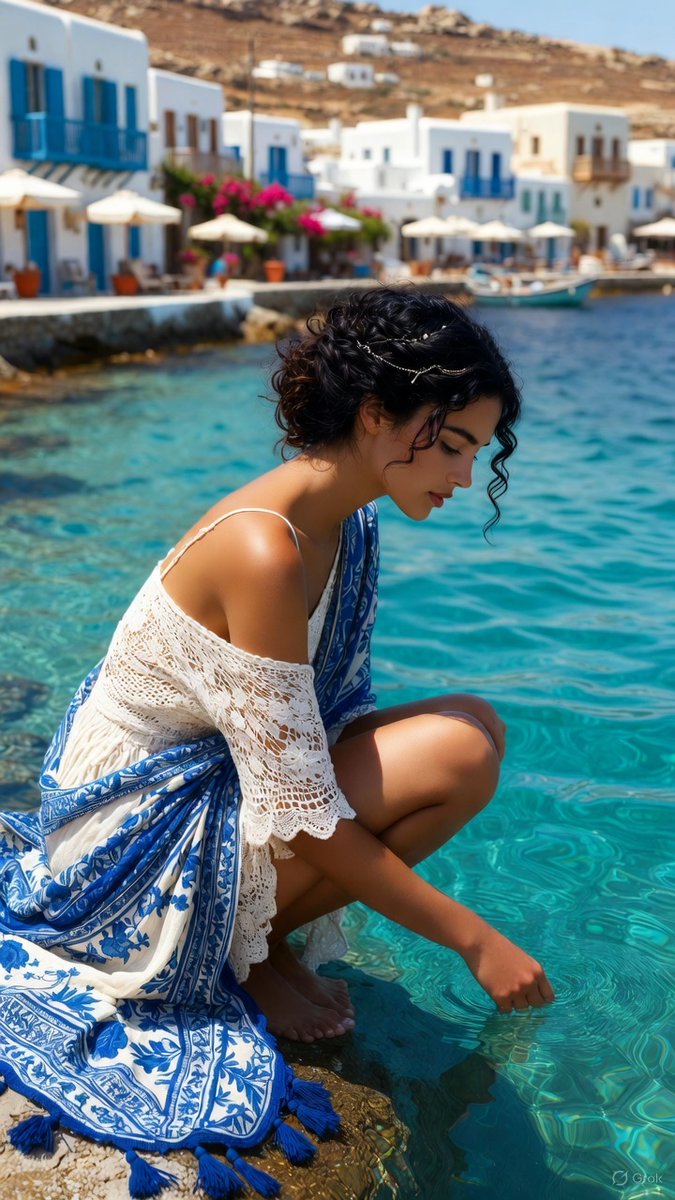 Social Media Post - Greek Island Travel Portrait Comparison - Image 2