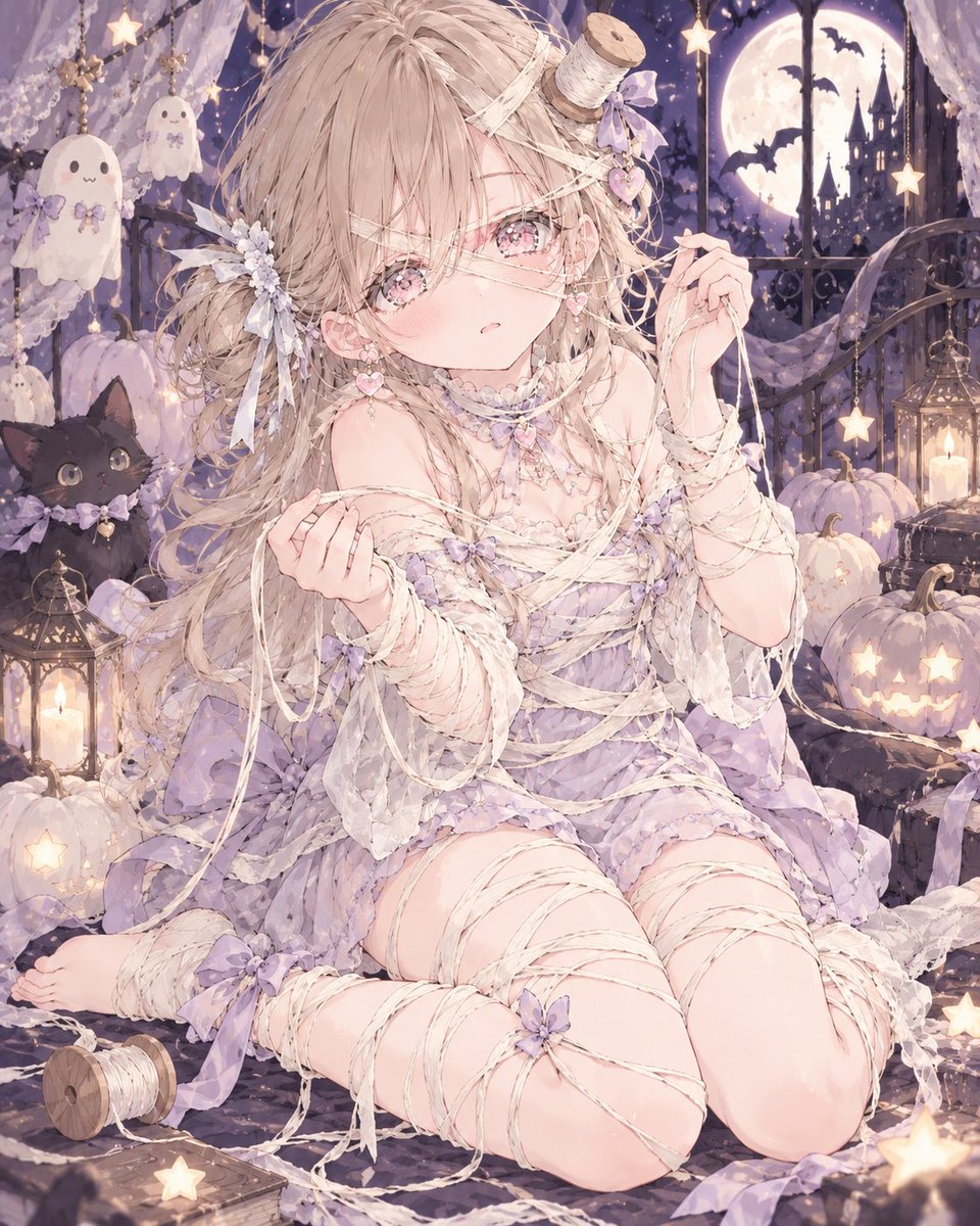 Social Media Post - Mummified Anime Girl Costume Prompt - Image 1
