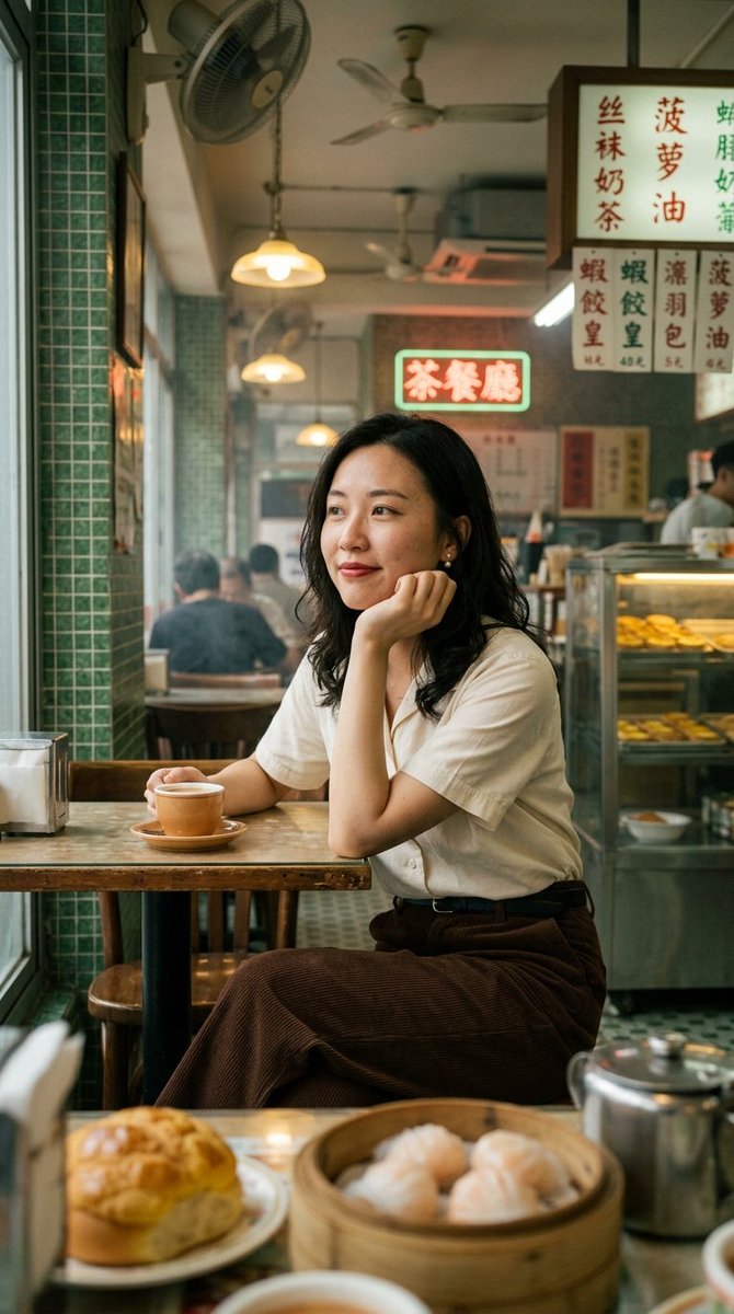 Profile / Avatar - Retro Hong Kong Cha Chaan Teng Portrait Prompt - Image 2