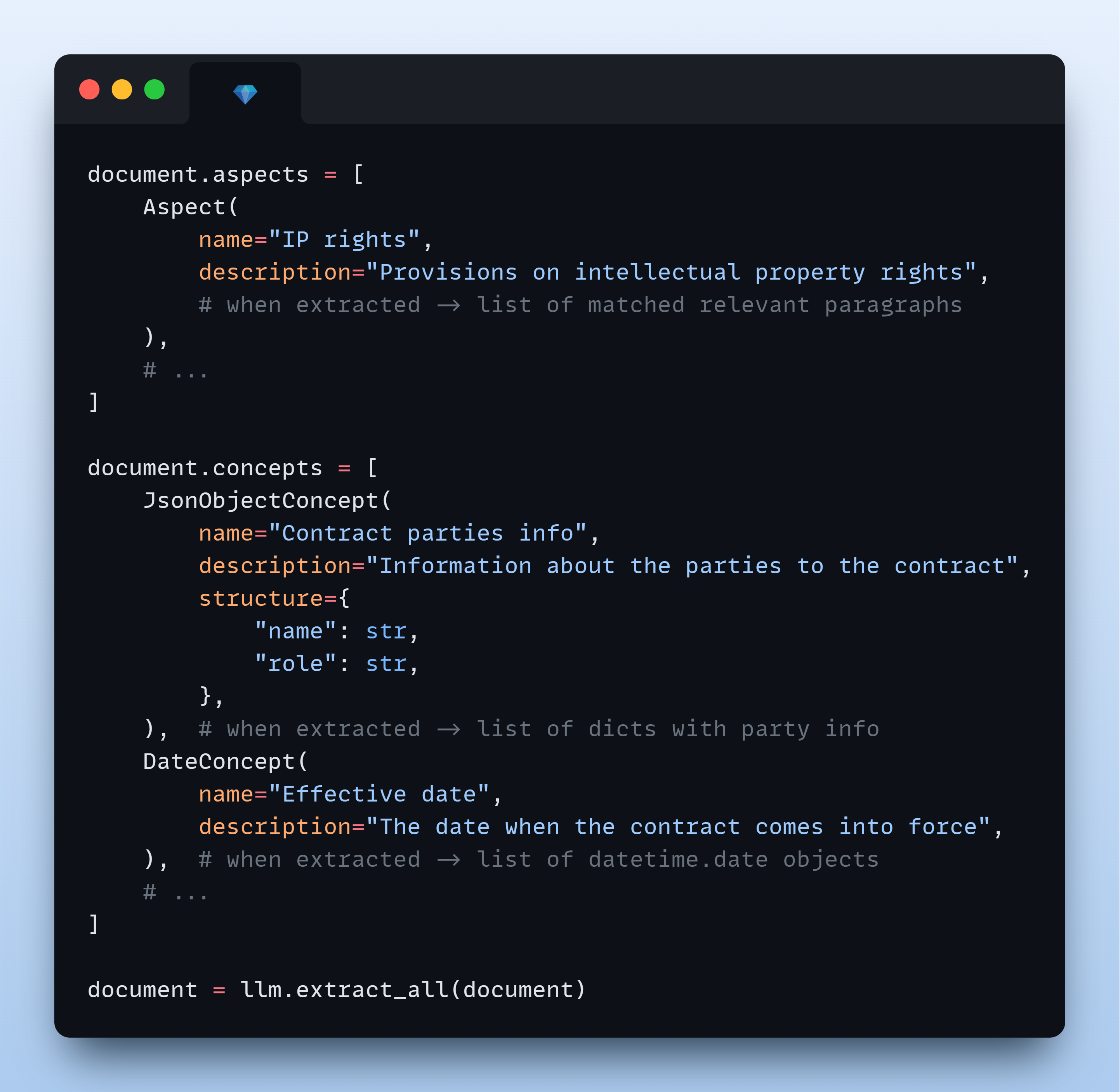 ContextGem extraction example ContextGem extraction example