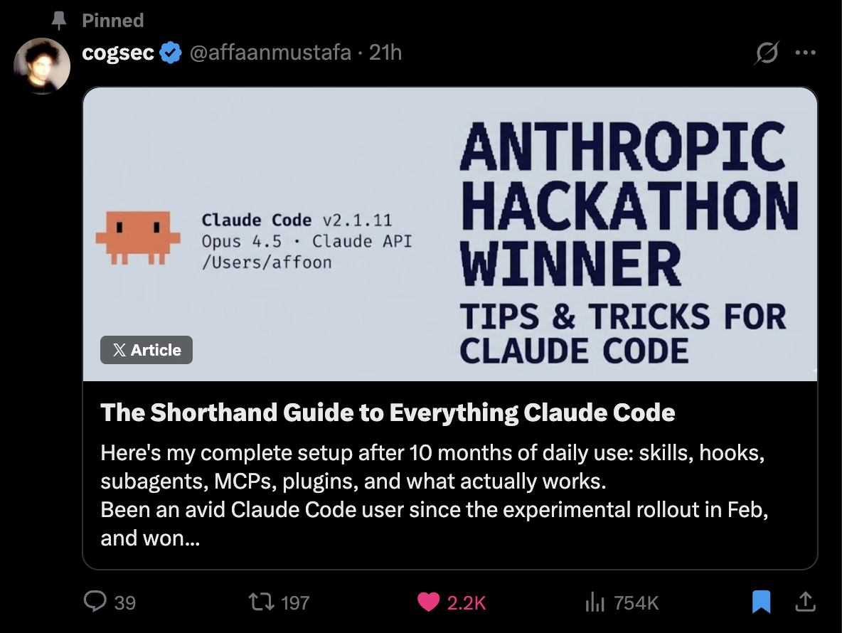 The Shorthand Guide to Everything Claude Code