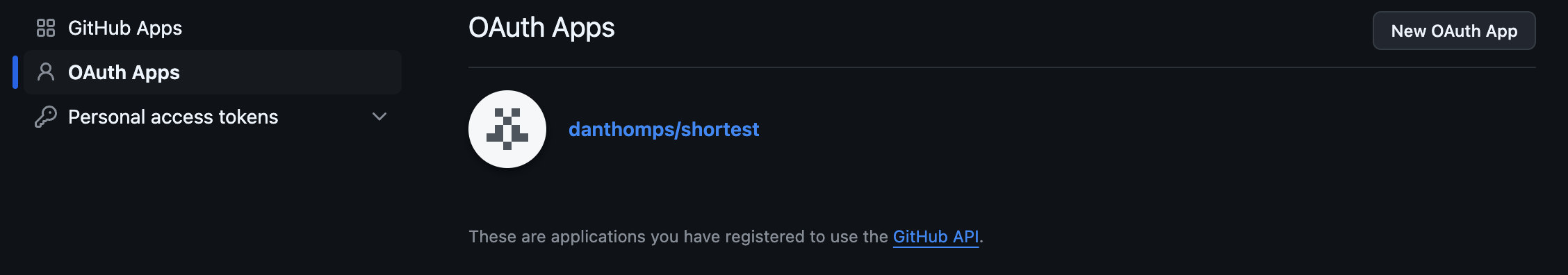Github OAuth App
