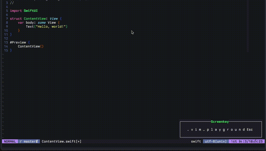 llama vim-swift