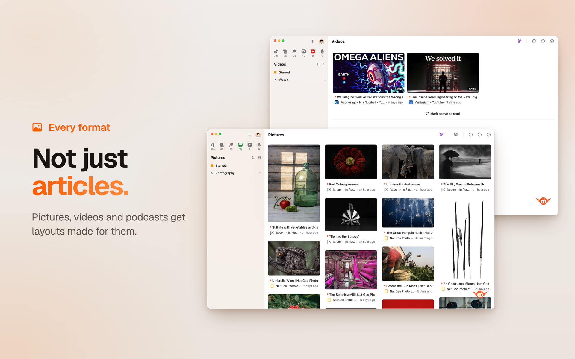 Every format: not just articles