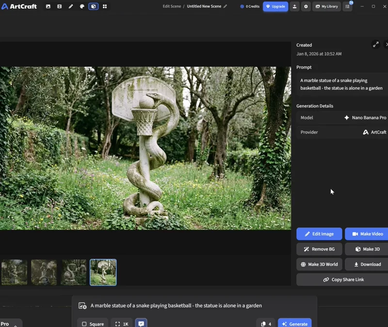 Image to 3D Mesh demo