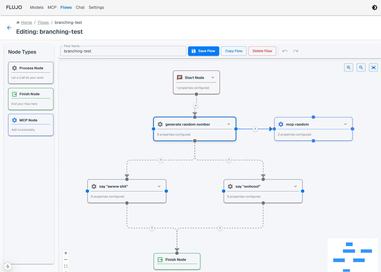 Branching between agent steps