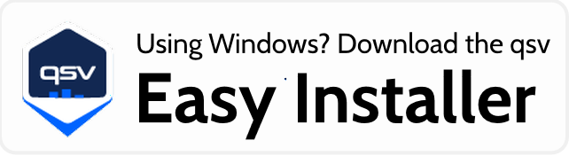 qsv Windows Easy Installer download badge
