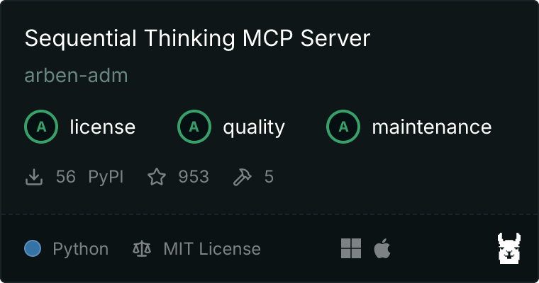 Sequential Thinking Server MCP server