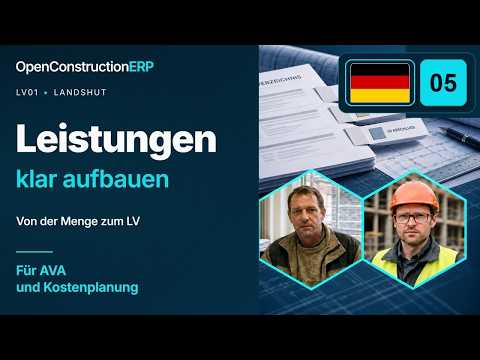 Ein Leistungsverzeichnis aufbauen