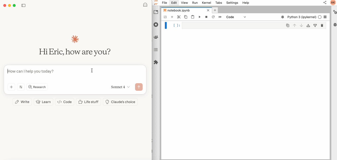 Jupyter MCP Server Demo