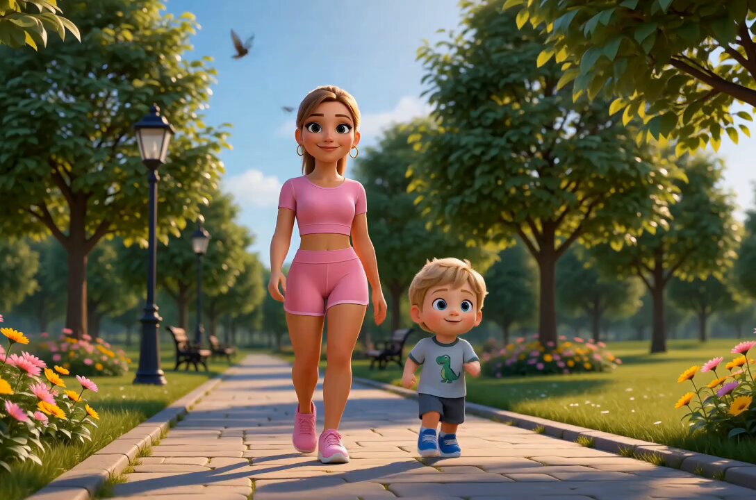 3D cartoon character short