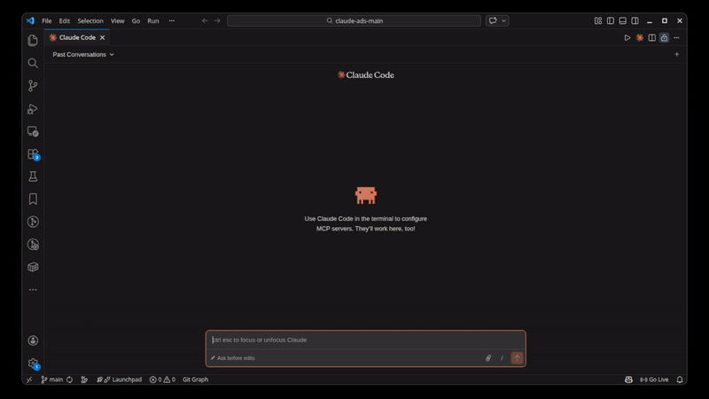 Claude Ads command discovery inside Claude Code