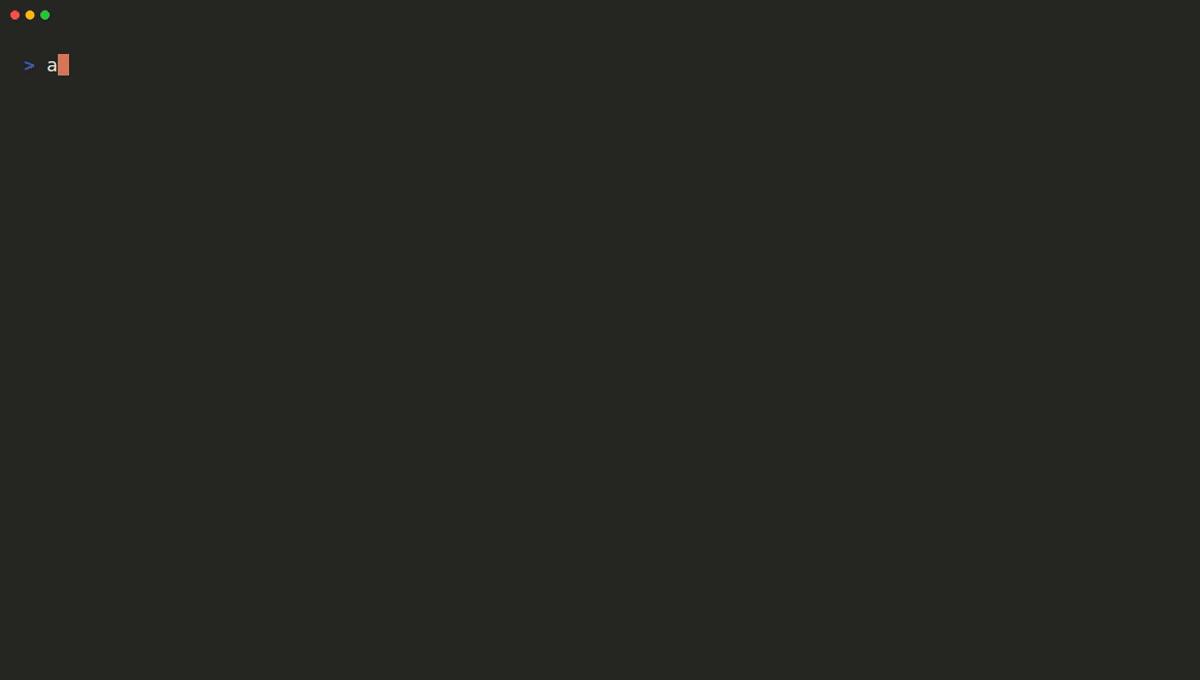 Demo of the ant CLI