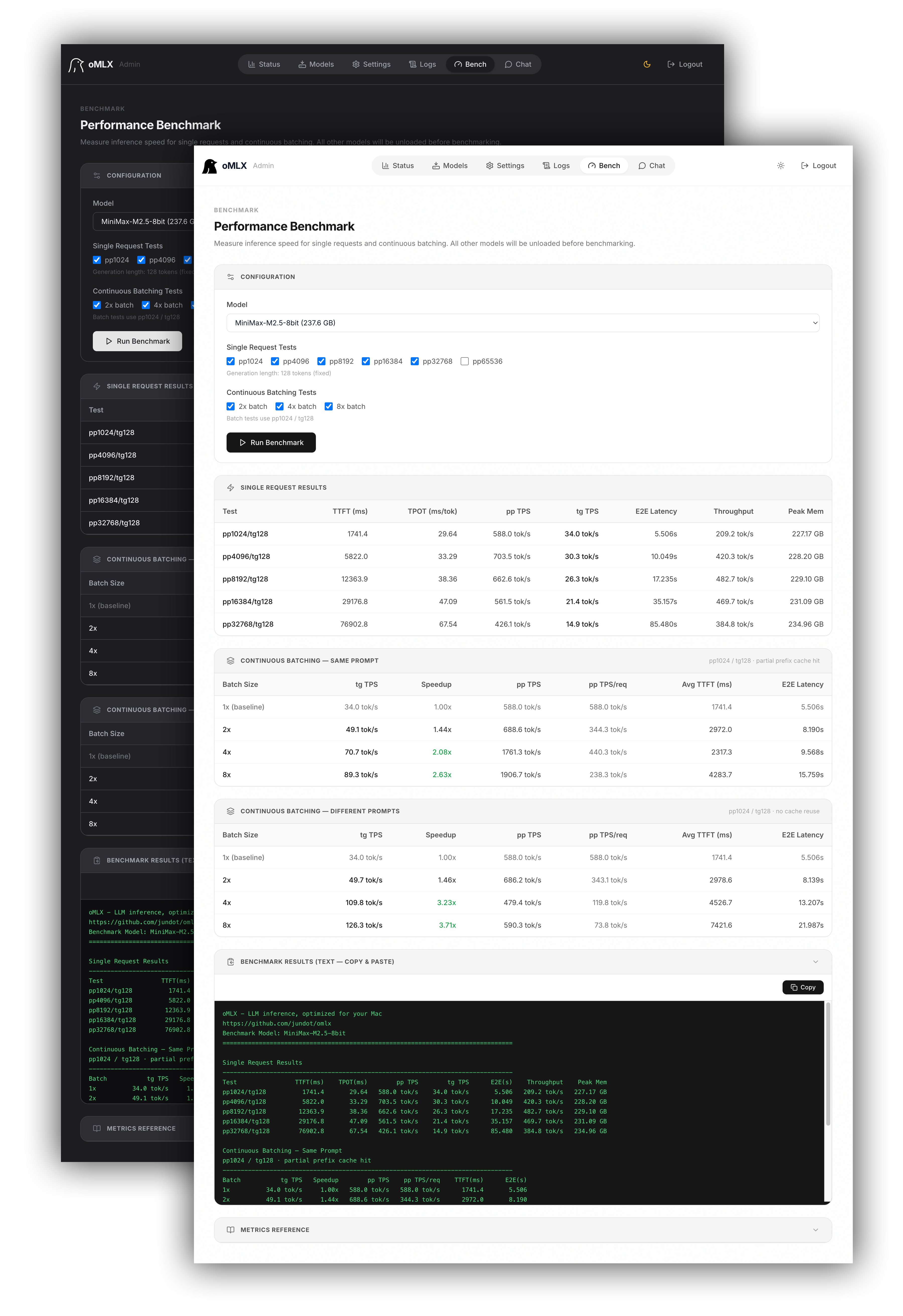 oMLX Benchmark Tool