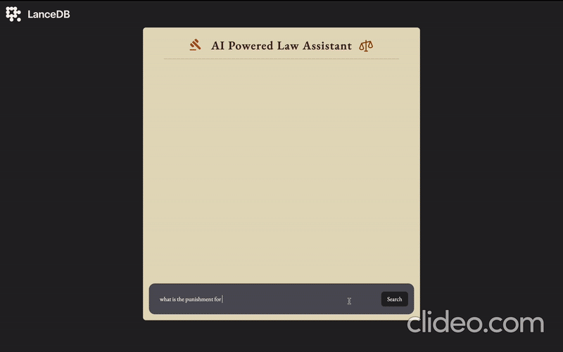 AI Powered Law Assistant