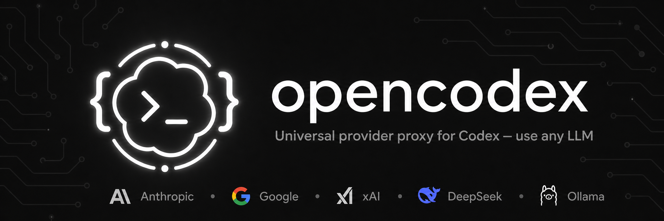 opencodex — universal provider proxy for Codex, Claude Code, Claude Desktop and Grok Build