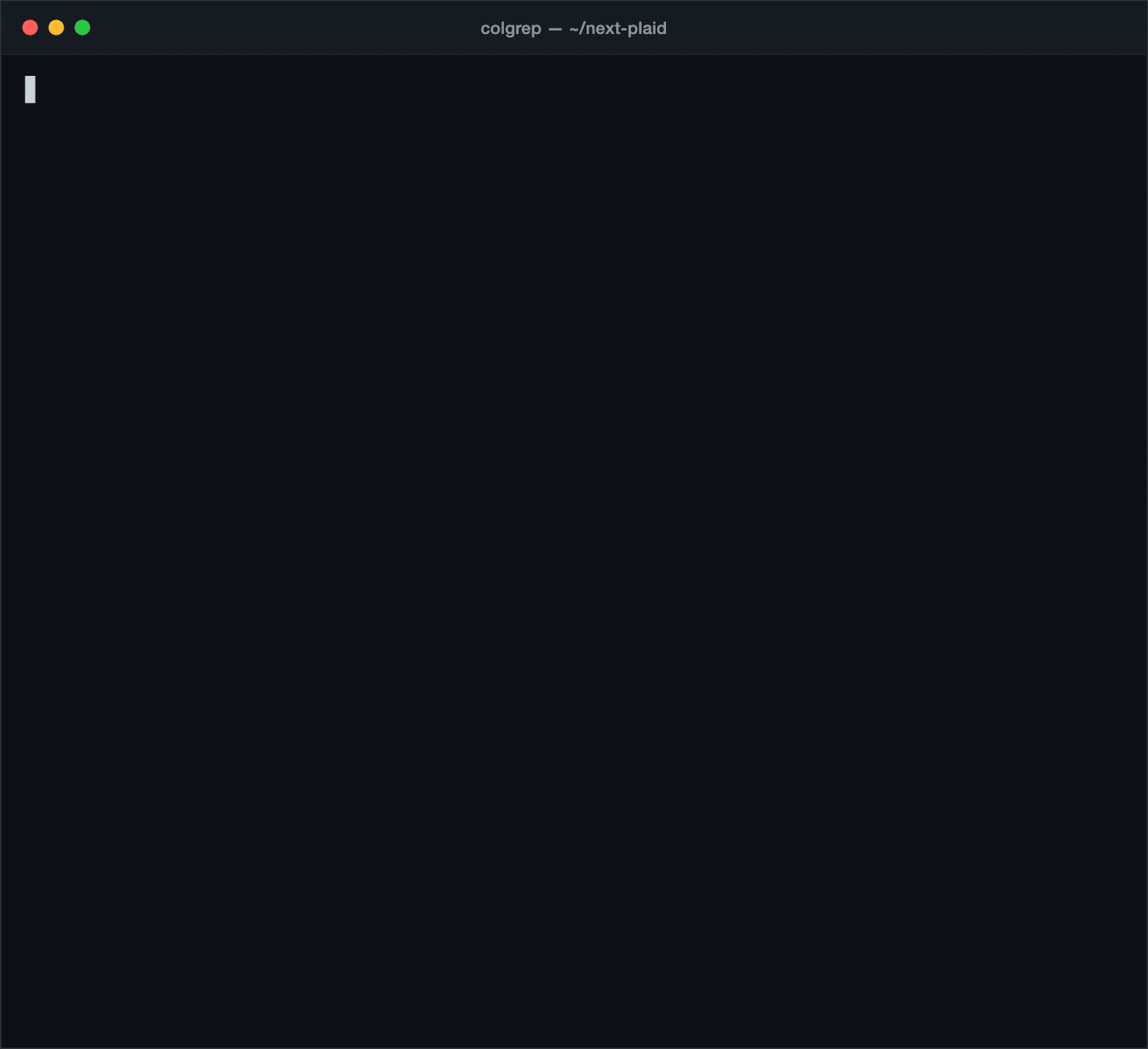 ColGREP demo