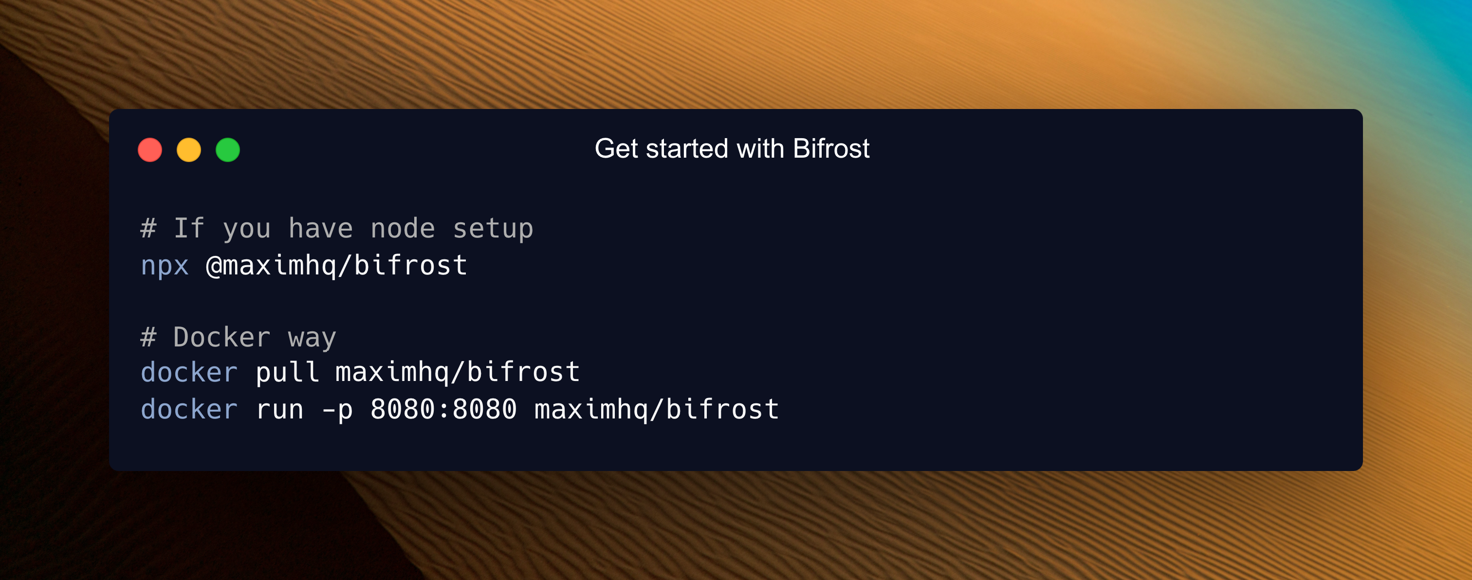 Get started