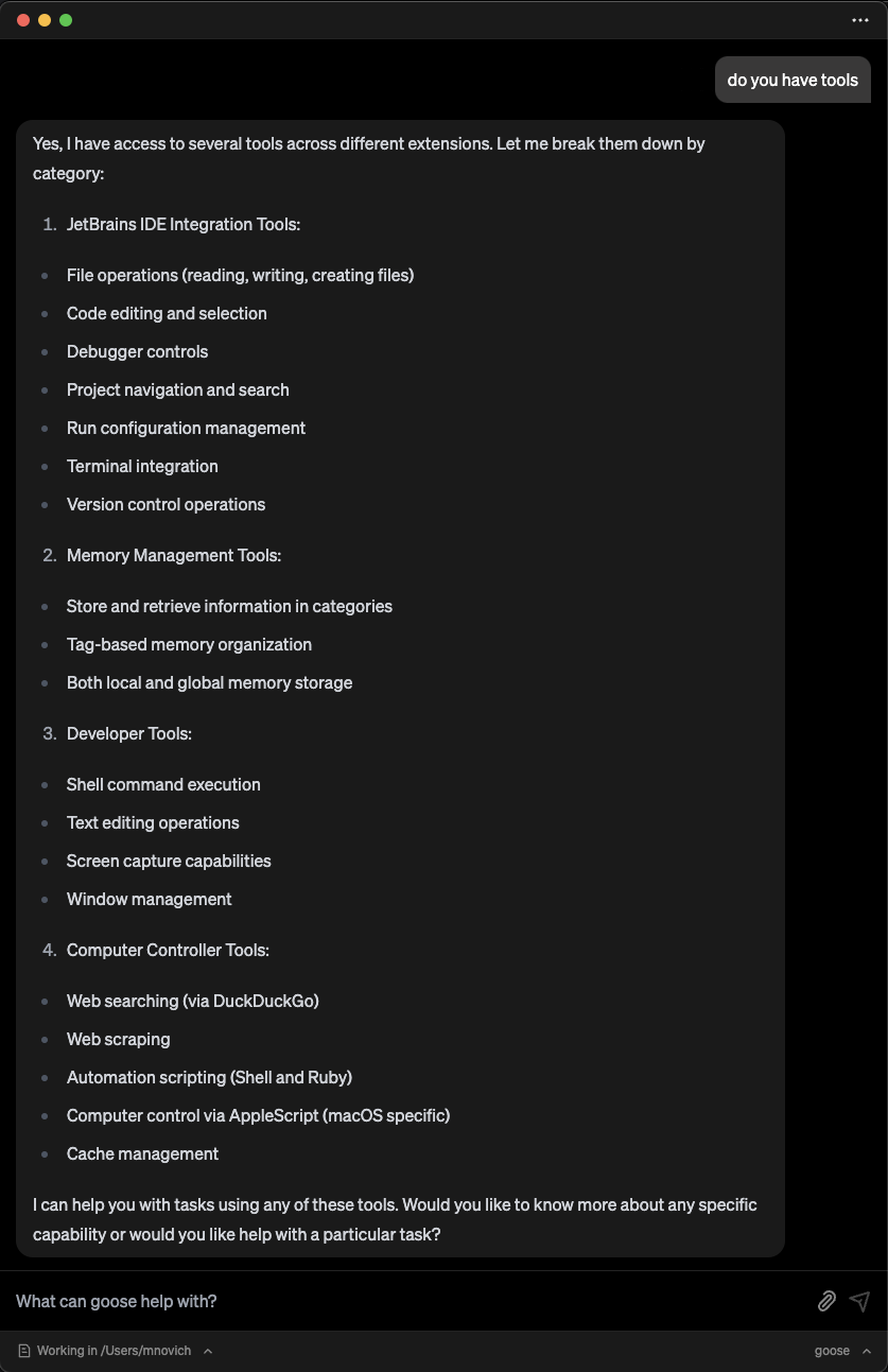 List Tools