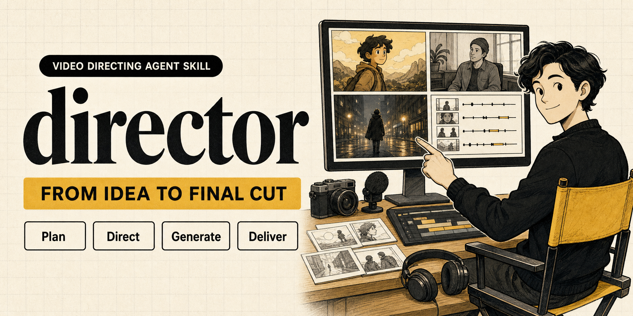 director:从创意到完整视频的导演 Agent Skill