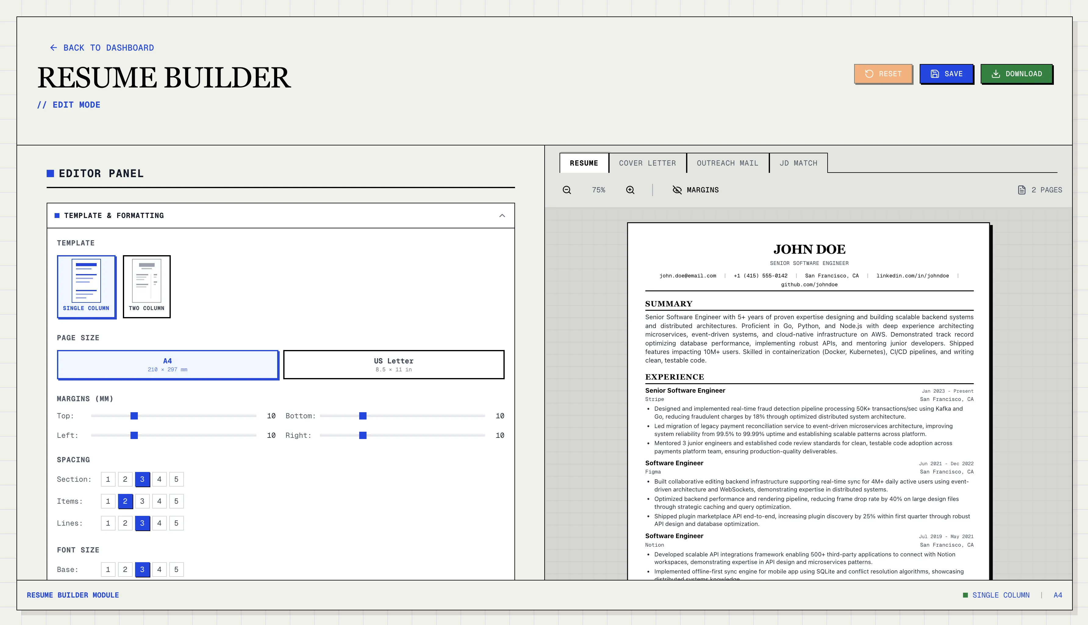 Resume Builder