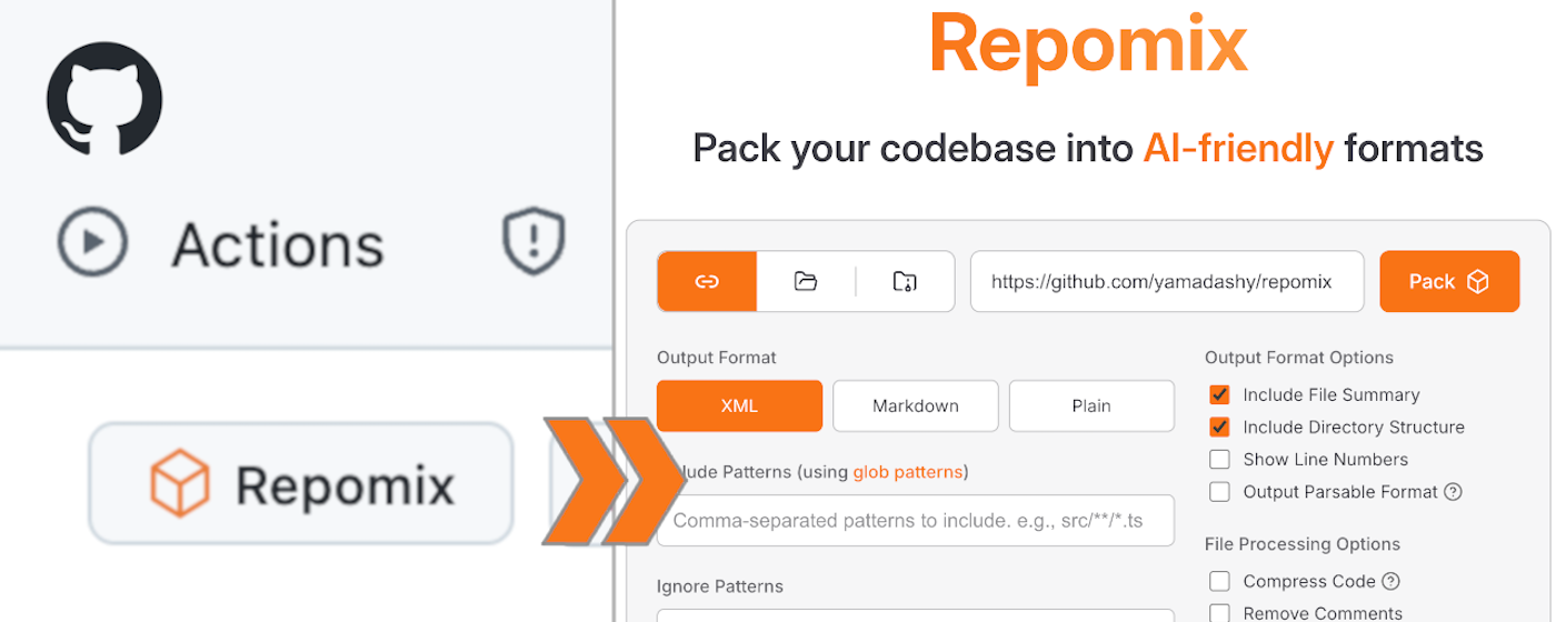 Repomix Browser Extension